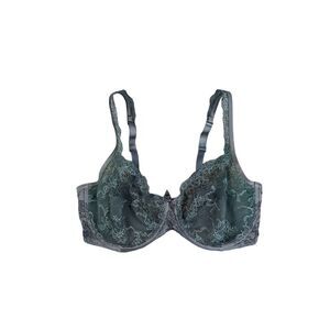 marie jo lace underwire bra unlined gray women’s 34E